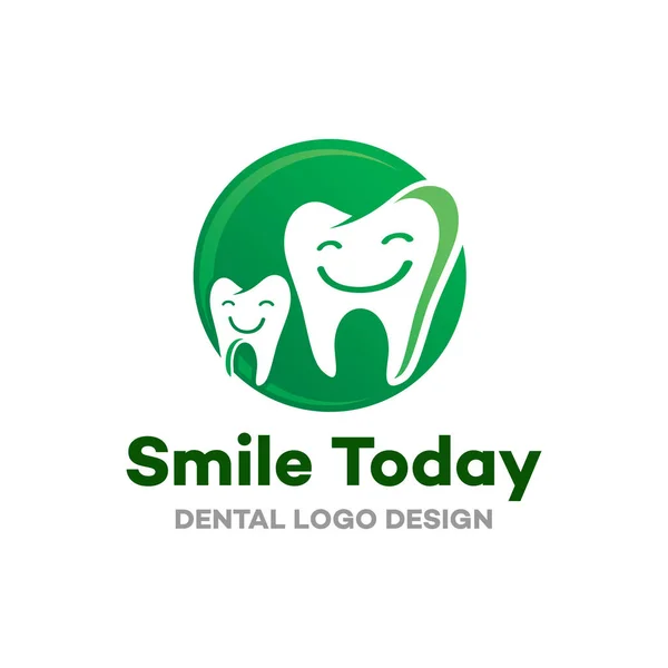 Логотип Стоматолога Иконы Стоматологической Клиники Здоровые Люди Символ Зубной Улыбки — стоковый вектор