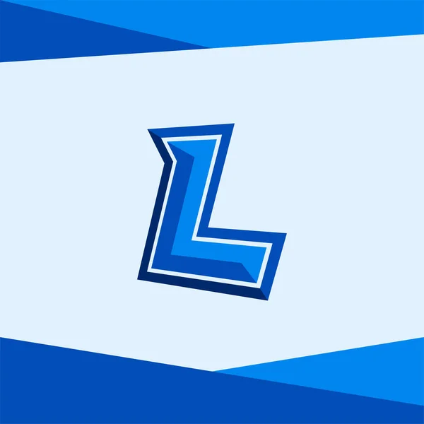 Esports Logo字母L Initial Name Sport Gym Logotype Game Font Symbol — 图库矢量图片