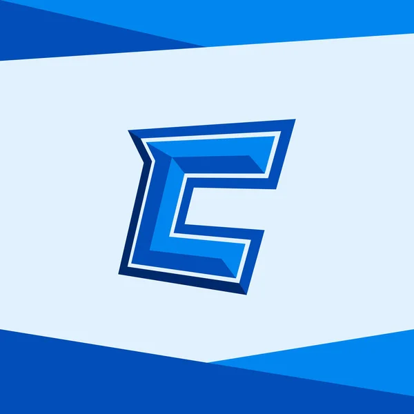 Esports Letter Логотип Початкової Назви Спортивний Спортзал Логотип Ігровий Шрифт — стоковий вектор
