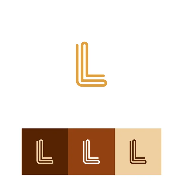 Elegans Logotyp Brev Monogram Ikon Lineart Illustratör Minimalistisk Typografi Logotyp — Stock vektor