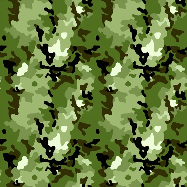 军用迷彩服的陆军迷彩无缝图案重复图案矢量兵制服纺织品 — 图库矢量图片