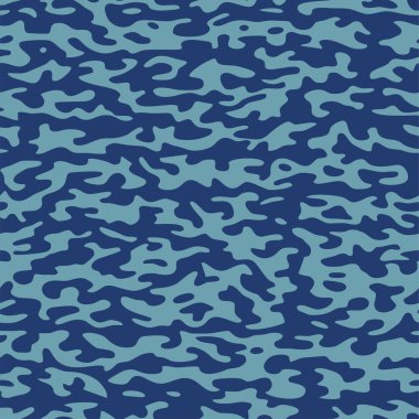 Ordu kamuflajının kusursuz deseni. Tekrarlayan desenler. Donanma askeri tekstil tekstili.