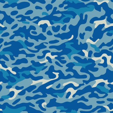 Ordu kamuflaj modelinin tekrarlanan askeri kamuflaj modeli kusursuz şablon vektör donanma askeri tekstil üniforması