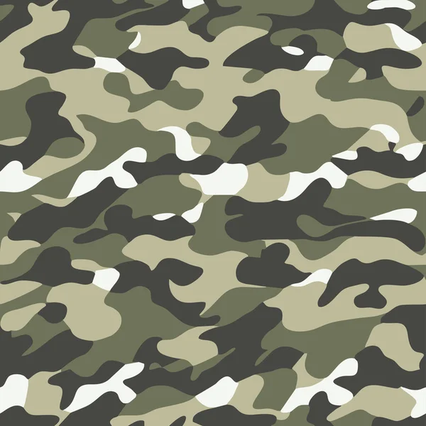 Camuflagem Exército Padrão Repetição Cáqui Camo Militar Padrões Sem Costura —  Vetores de Stock