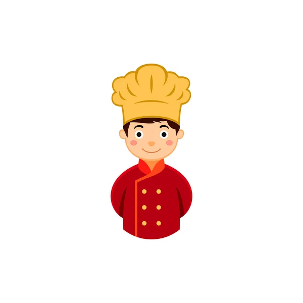 Küche Chef Logo Des Kochens Maskottchen Mit Hut Symbol Lebensmittel — Stockvektor