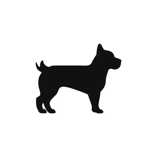 Animal Pet Shope Logo Sylwetki Psa Wektor Klipu Weterynaryjnego Ikona — Wektor stockowy