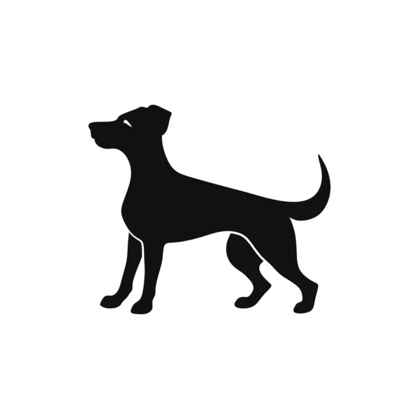 Animal Pet Shope Logo Hund Silhuett Veterinär Clipart Vektor Veterinär — Stock vektor