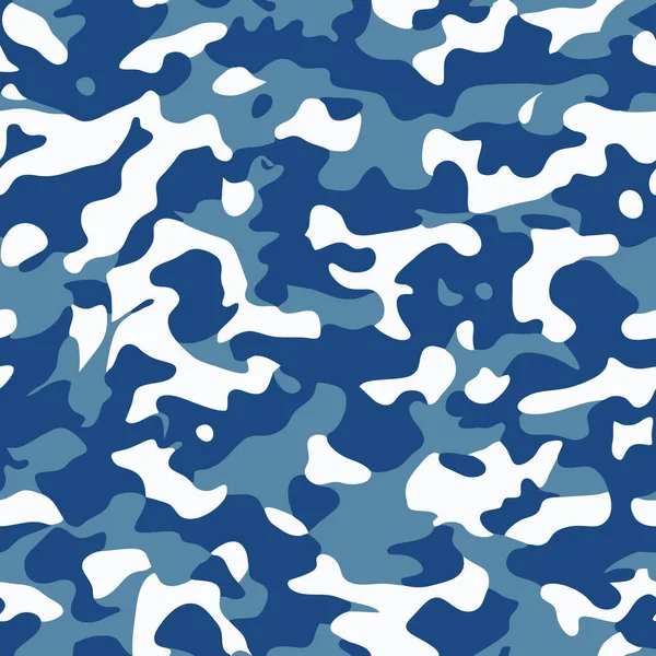 陆军迷彩无缝模式下的军用迷彩重复模式 海军士兵制服纺织品 — 图库矢量图片