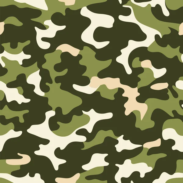 Зеленая Армия Камуфляж Бесшовные Узоры Военный Камо Повторяющиеся Шаблон Вектор — стоковый вектор