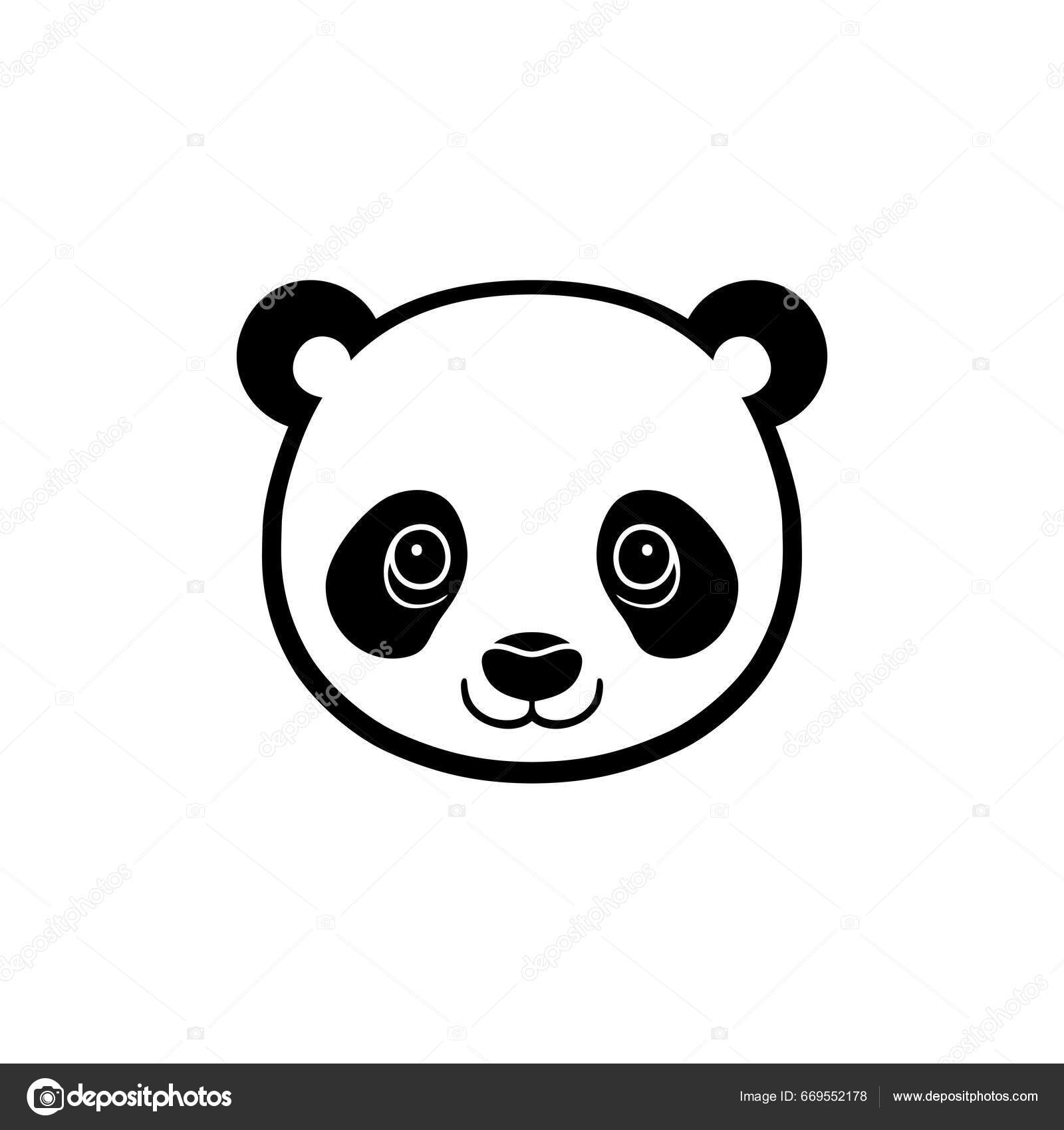 Panda legal dos desenhos animados. Arte Animal.