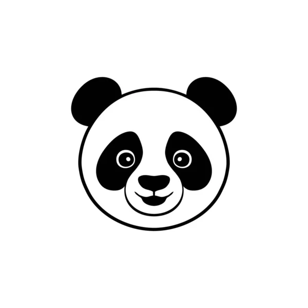 ícone de panda sentado, urso panda bonito preguiçoso em fundo