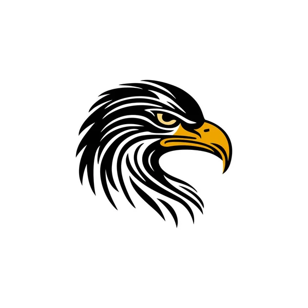Eagle Logo Vector Hawk Head Silhouette Symbol Falcon Icon Freedom — Stock Vector