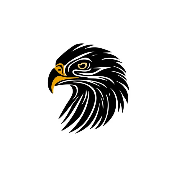 Орел Логотип Вектор Силует Голови Яструба Значок Сокола Емблема Свободи — стоковий вектор