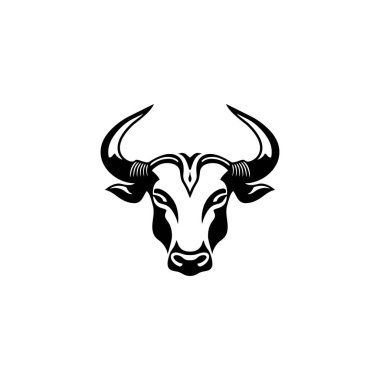 bizon başı logo vektör şablonu