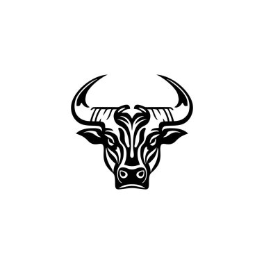 bizon başı logo vektör şablonu