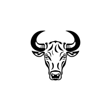 bizon başı logo vektör şablonu
