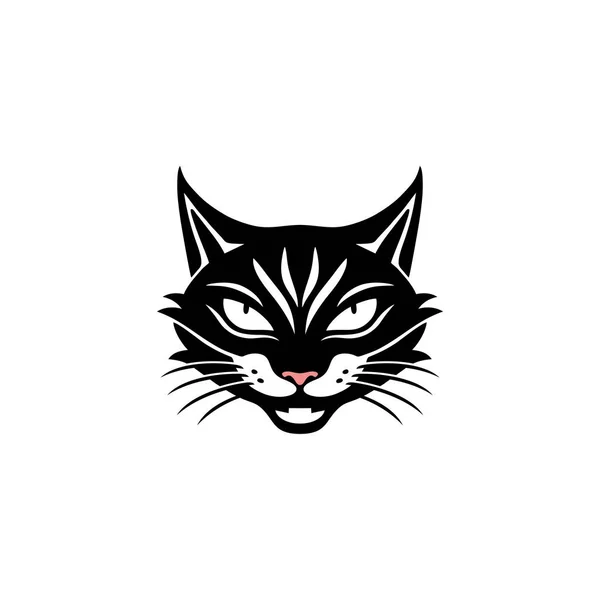 Black Cat Logo or icon stock vector. Illustration of clean - 130733638