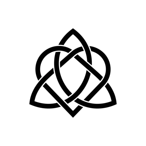 Celtic Knot Pattern Vector Endless Love Symbol Eternity Line Art — Stock Vector
