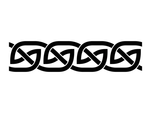 Símbolo Celta Vetor Arte Linha Insular Padrão Logotipo Celtics Ornamento — Vetor de Stock