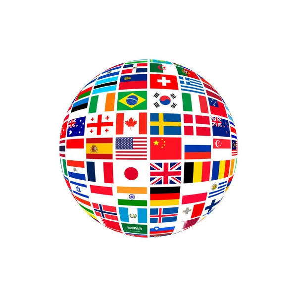 Globe Flag 'ın vektörü Dünya' yı, insanlığı ya da dünya hükümetini sembolize ediyor. Egemen ülkeler, Atlas Birliği Devleti 'nin bayrağını dikti.