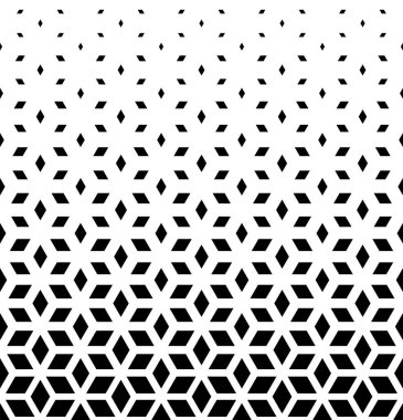 Paralelkenarlı yarım ton tasarım vektörü tekrar eden ızgara sanat arkaplan deseni.