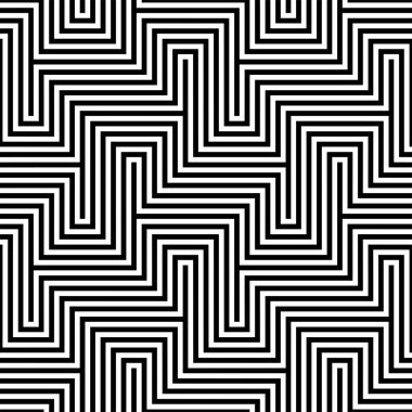 Optik yanılsama geometrik sanat kare çizgilerin tekrarlanan örüntüleri pürüzsüz model vektör arkaplan.