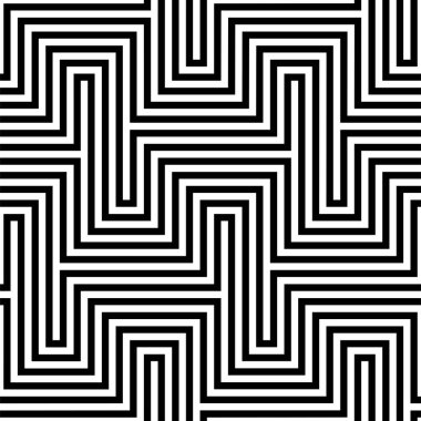 Optik illüzyon geometrik sanat dikdörtgen çizgilerin dikdörtgen çizgileri tekrarlayan şablon vektör arkaplanı.