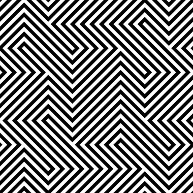 Optik yanılsama geometrik sanat kare çizgilerin tekrarlanan örüntüleri pürüzsüz model vektör arkaplan.