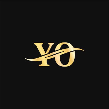 İlk lüks Logo Mektup YO Zarif tasarım, ilk marka isim serif yazı tipi tipografi vektörü.