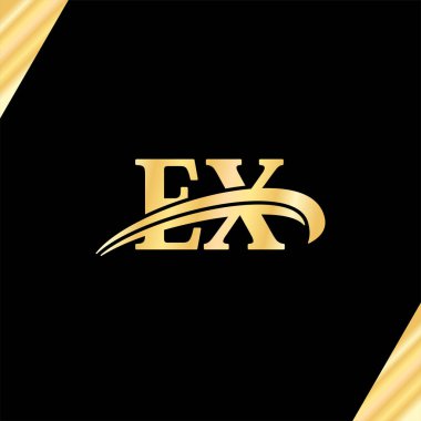 Elektronik Harf Logosu Lüks Tasarımı, yaratıcı zarif yazı tipi logolarının serif tipografi vektörü