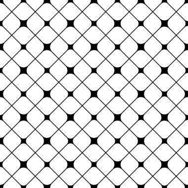 Tekrarlanan tek renkli yuvarlak kare şablon arka planı. Kusursuz çizgi sanat modellerinin taşıyıcısı.