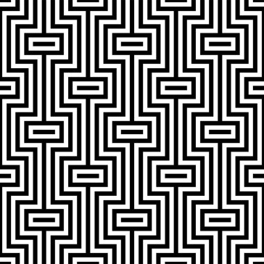 Optik İllüzyon pürüzsüz kiremit desenli vektör. Tessellasyon çizgileri sanat yinelenen desenler.