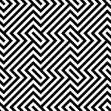 Optik İllüzyon 'un vektörü tekrar eden kiremit şekilleri çiziyor. doğrusuz doğrusal Tessellasyon deseni.