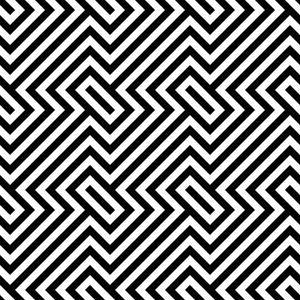 Optik İllüzyon 'un vektörü tekrar eden kiremit şekilleri çiziyor. doğrusuz doğrusal Tessellasyon deseni.