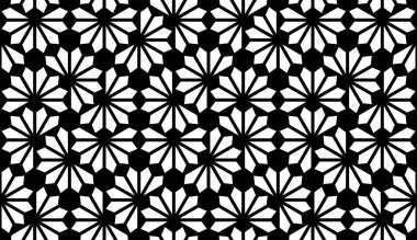 Geometrik çiçek yinelenen vektör deseni. Çiçeksel geometrik pürüzsüz desenler afiş kağıdı.