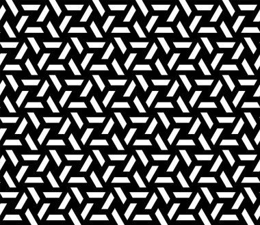 Üçgen Sanatsal tekrar eden model vektörü. Geometrik çizgiler pürüzsüz desenler, altıgen fayans sembolü arkaplan.