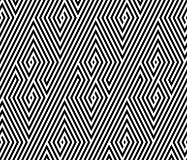 Tessellasyon optik illüzyonlar kusursuz model vektörü. Paralelkenarlı sanat geometrik yinelenen desenler.