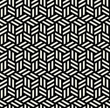 Altıgen kusursuz desen. Geometri çizgisi sanatı tekrarlayan desenler, sanatsal Geometrik arkaplan vektörü.