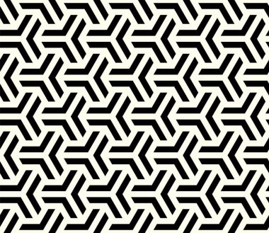 Geometrik yinelenen desenler. Altıgen sembolü pürüzsüz desen, sanatsal Geometri çizgileri arkaplan vektörü.
