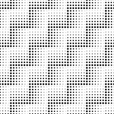 Geometrik yarım ton, vektörün tekrarlayan şekli. Mürekkep Yazdırma desenleri, Sanatsal siyah beyaz Arkaplan.