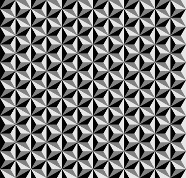 Kusursuz desenlerin geometrisi. Optik illüzyonun sanatsal vektörü tekrar eden desenler tasarımı.