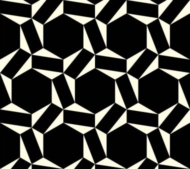 Tekrarlayan desenlerin geometrisi. Tessellasyon şekillerinin soyut vektörü kusursuz döşeme dizaynı.