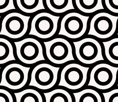 Kusursuz desenlerin geometrisi. Altıgen şekilleri Sanatsal çizgiler tasarım vektörünün tekrarlanan örüntülerini tekrarlar.