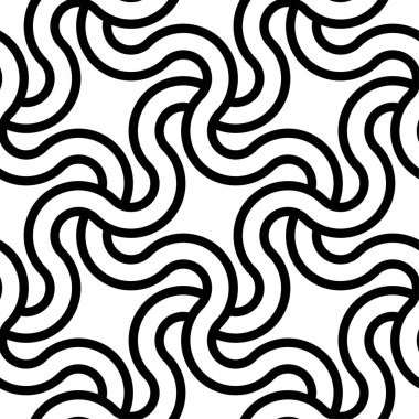 Geometrik şekiller tekrarlanıyor. Altıgen çizgileri Sanatsal tasarım vektörünün kusursuz desenleri.