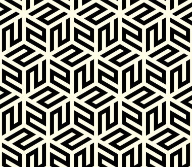 Tekrarlama sanatı. Yazdırılabilir vektörün iç içe geçmiş Geometrik Şekli tekrarlanan desenleri.