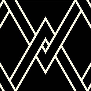 Kusursuz desen sanatı. Geometrik şekil tekrarlanan Döşemeler Birbirine kenetlenen vektör tasarımı, yazdırılabilir.