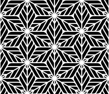 Yapraksız Yaprakların Geometriği. Tekrarlanan şablonların yaprak parçası, yazdırılabilir vektör sanatı.