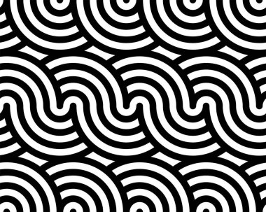 Sanatsal Birbirine kenetlenme Sanatı. Tekrarlayan desen. Yazdırılabilir vektörün Geometrik Şekli tekrarlanan desenleri.