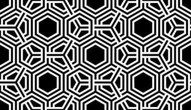Sanatsal Birbirine kenetlenme Sanatı. Tekrarlayan desen. Yazdırılabilir vektörün Geometrik Şekli tekrarlanan desenleri.