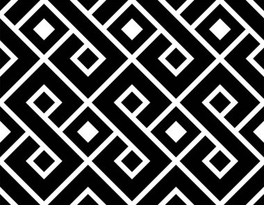 Sanatsal Birbirine kenetlenme Sanatı. Tekrarlayan desen. Yazdırılabilir vektörün Geometrik Şekli tekrarlanan desenleri.